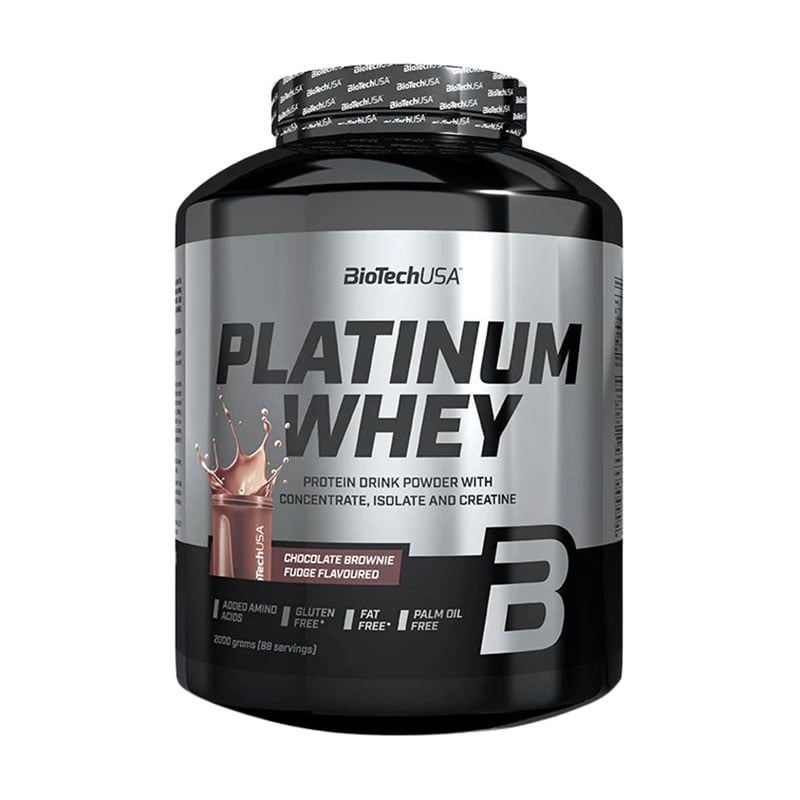 Протеїн BioTechUSA Platinum Whey Шоколадний брауні, в порошку, 2 кг